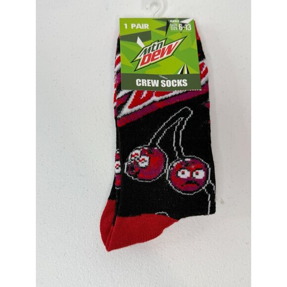 Mountain Dew Socks Crazy Fun Graphic Novelty Gift Wacky Silly Odd Cool Mens - Picture 1 of 4